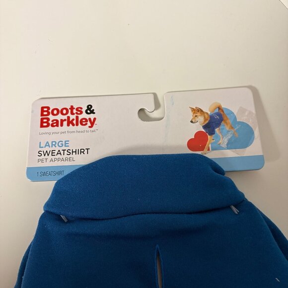 Boots & Barkley Hydrant Inspector Dog Sweatshirt Size Large Blue Pet Apparel NEW - Picture 3 of 5